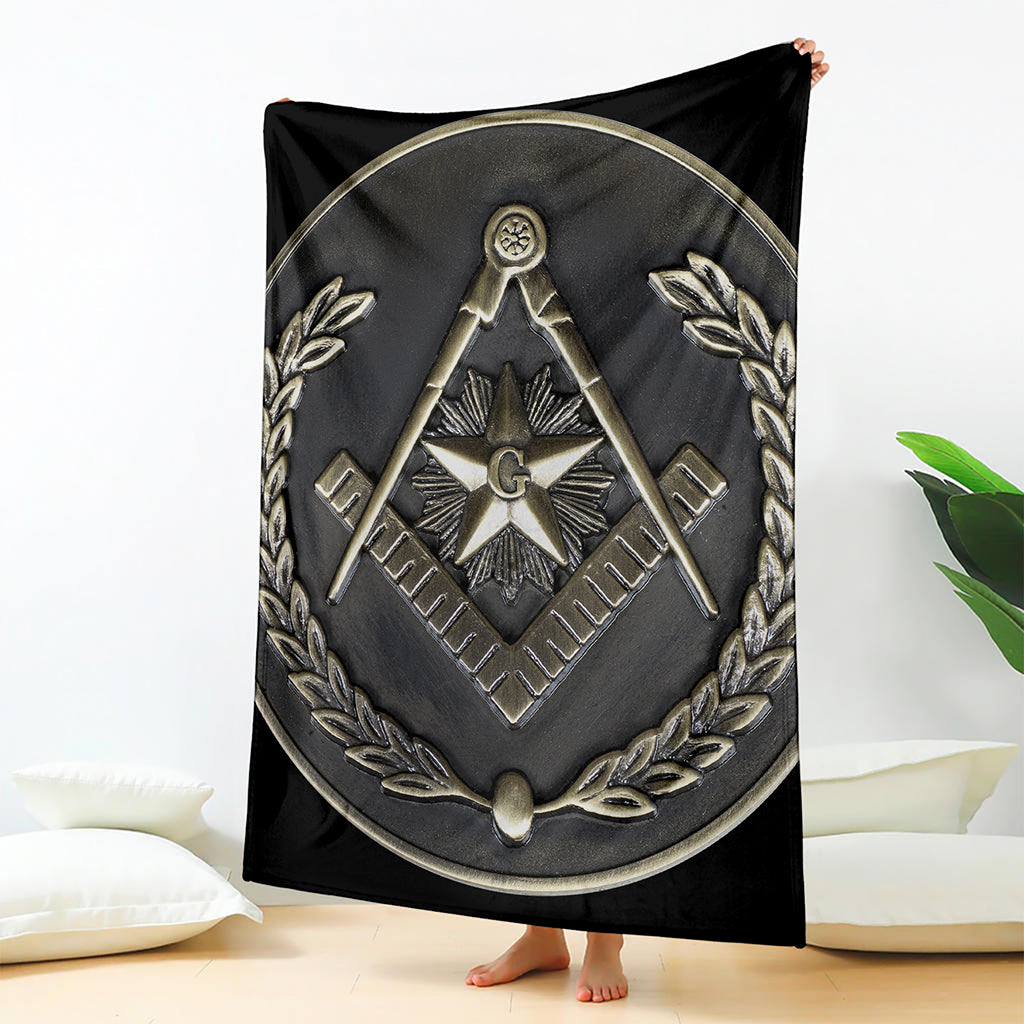 Freemasonry Medal Print Blanket