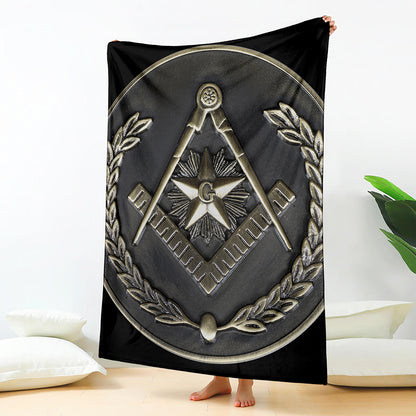 Freemasonry Medal Print Blanket