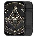 Freemasonry Medal Print Car Center Console Cover