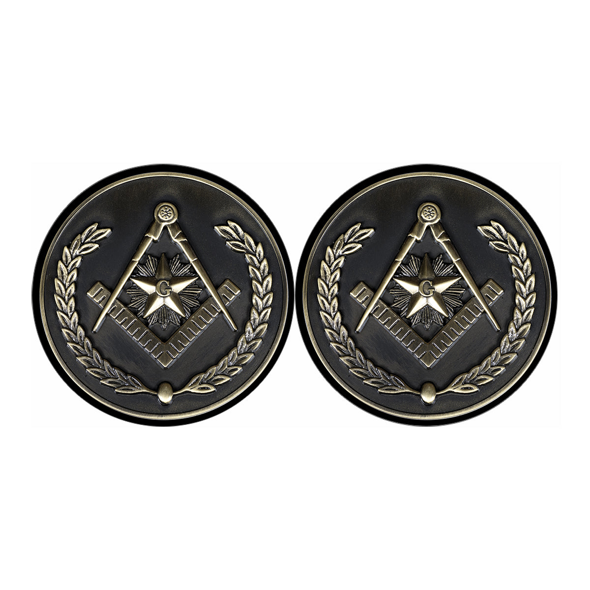 Freemasonry Medal Print Car Coasters