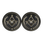 Freemasonry Medal Print Car Coasters