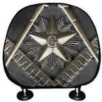 Freemasonry Medal Print Car Headrest Covers