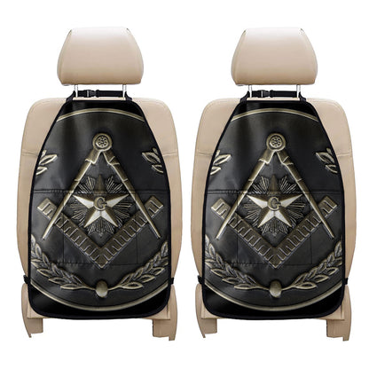 Freemasonry Medal Print Car Seat Organizers