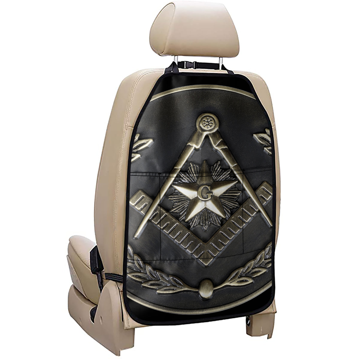 Freemasonry Medal Print Car Seat Organizers