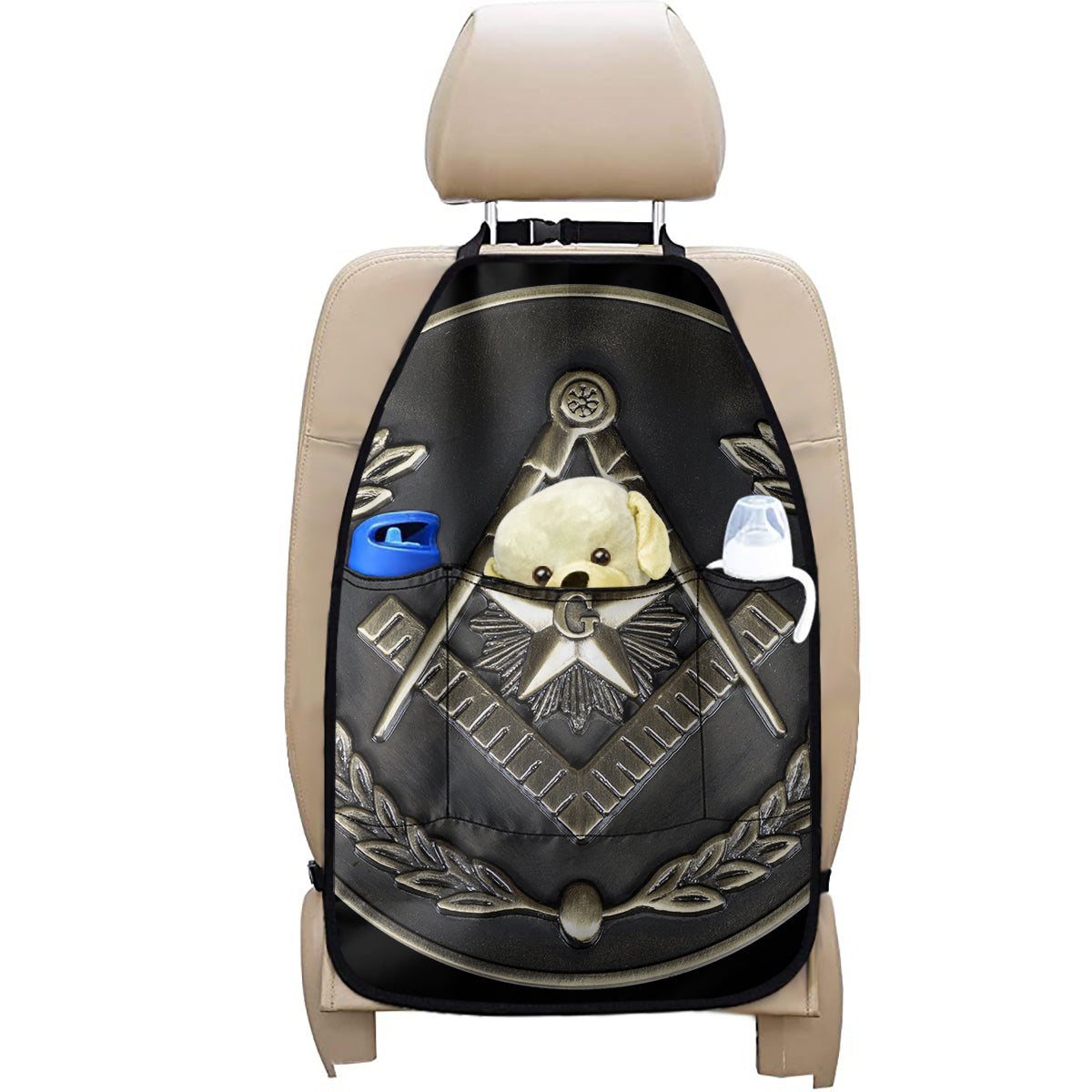 Freemasonry Medal Print Car Seat Organizers