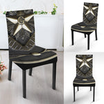 Freemasonry Medal Print Dining Chair Slipcover
