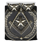 Freemasonry Medal Print Duvet Cover Bedding Set