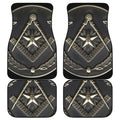 Freemasonry Medal Print Front and Back Car Floor Mats