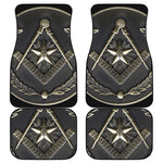 Freemasonry Medal Print Front and Back Car Floor Mats