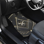 Freemasonry Medal Print Front and Back Car Floor Mats