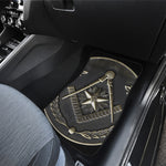 Freemasonry Medal Print Front and Back Car Floor Mats