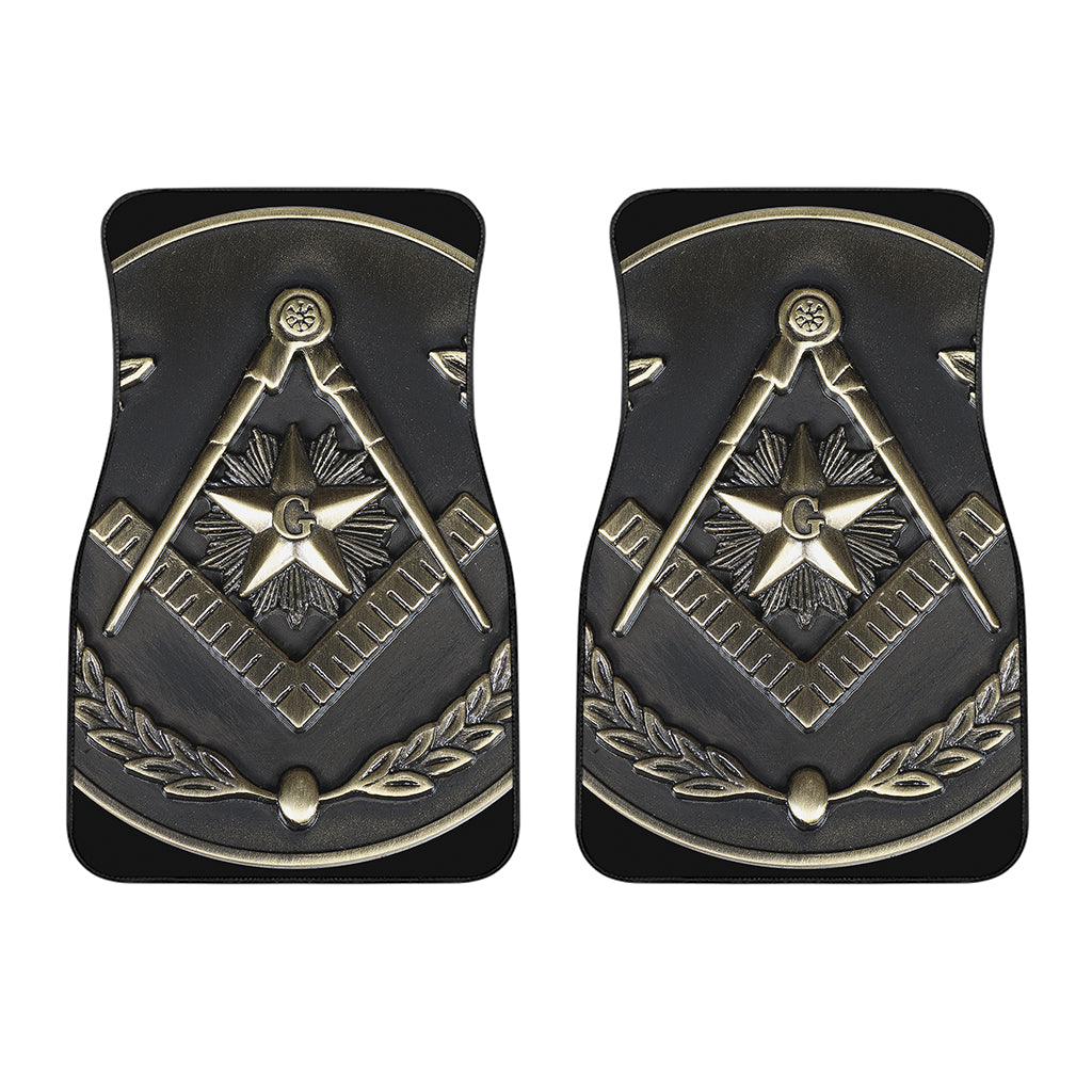 Freemasonry Medal Print Front Car Floor Mats