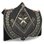 Freemasonry Medal Print Hooded Blanket