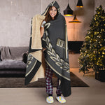 Freemasonry Medal Print Hooded Blanket