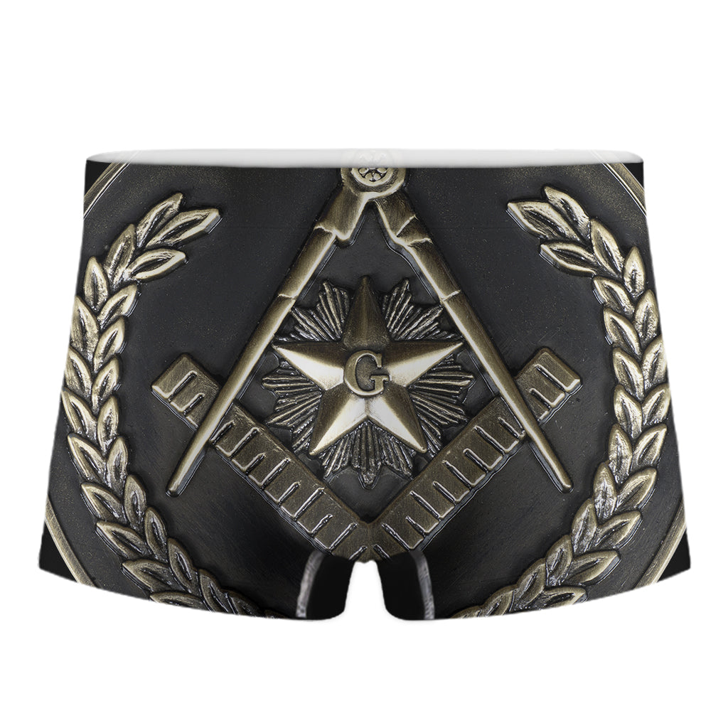 Freemasonry Medal Print Men's Boxer Briefs