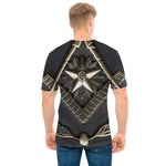 Freemasonry Medal Print Men's T-Shirt