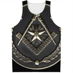 Freemasonry Medal Print Men's Tank Top