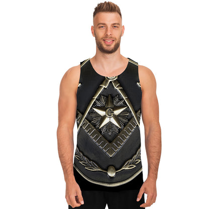 Freemasonry Medal Print Men's Tank Top