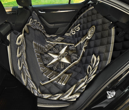 Freemasonry Medal Print Pet Car Back Seat Cover