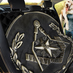 Freemasonry Medal Print Pet Car Back Seat Cover