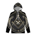 Freemasonry Medal Print Pullover Hoodie
