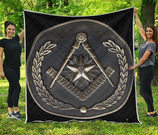 Freemasonry Medal Print Quilt
