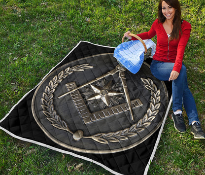 Freemasonry Medal Print Quilt