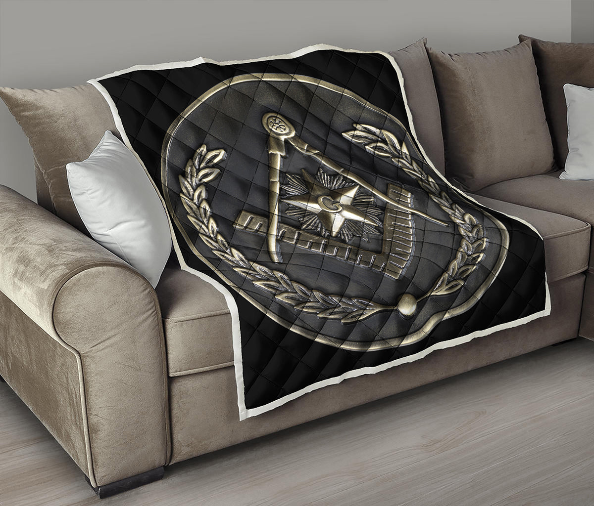 Freemasonry Medal Print Quilt