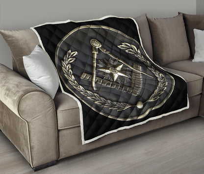 Freemasonry Medal Print Quilt