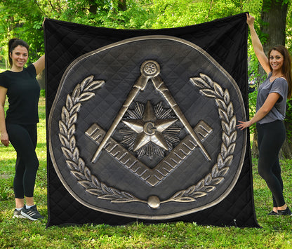 Freemasonry Medal Print Quilt