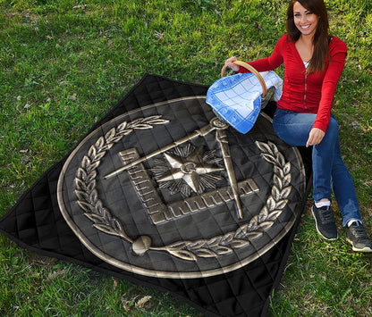 Freemasonry Medal Print Quilt