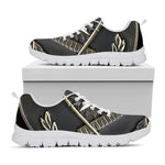Freemasonry Medal Print White Sneakers