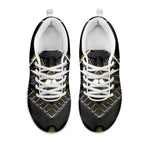 Freemasonry Medal Print White Sneakers