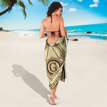 Freemasonry Symbol Print Beach Sarong Wrap
