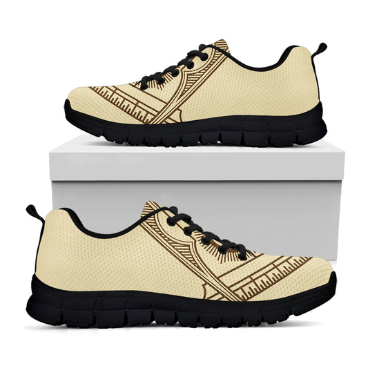 Freemasonry Symbol Print Black Sneakers