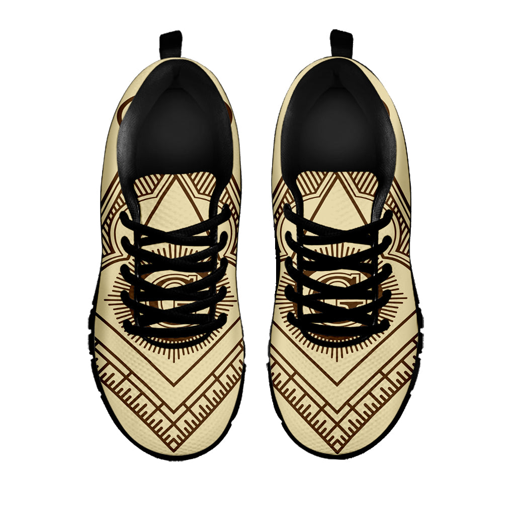 Freemasonry Symbol Print Black Sneakers