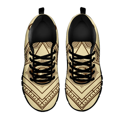 Freemasonry Symbol Print Black Sneakers