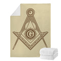 Freemasonry Symbol Print Blanket