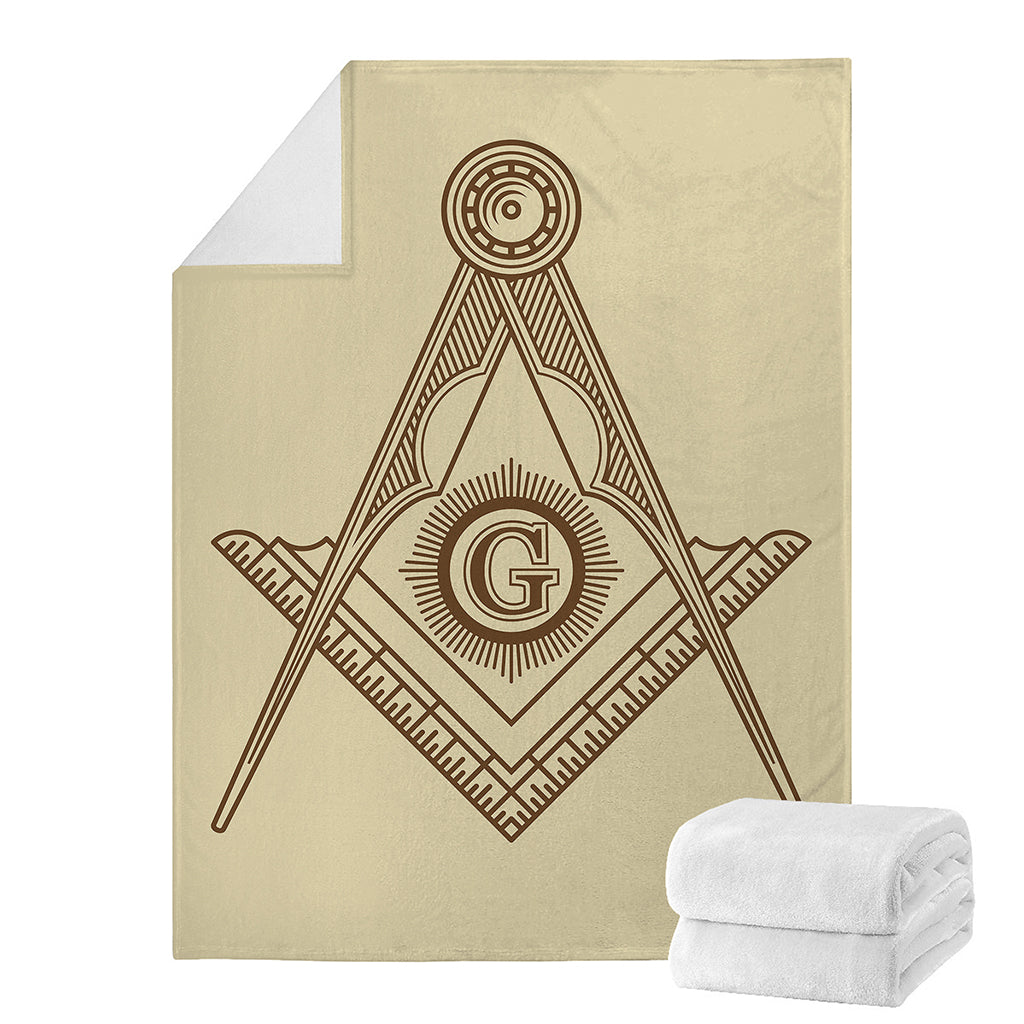 Freemasonry Symbol Print Blanket
