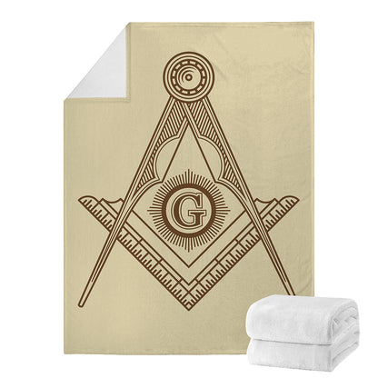 Freemasonry Symbol Print Blanket