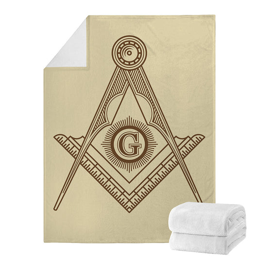 Freemasonry Symbol Print Blanket