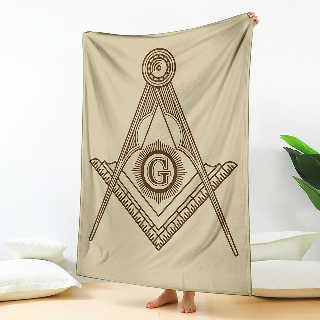 Freemasonry Symbol Print Blanket
