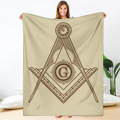 Freemasonry Symbol Print Blanket
