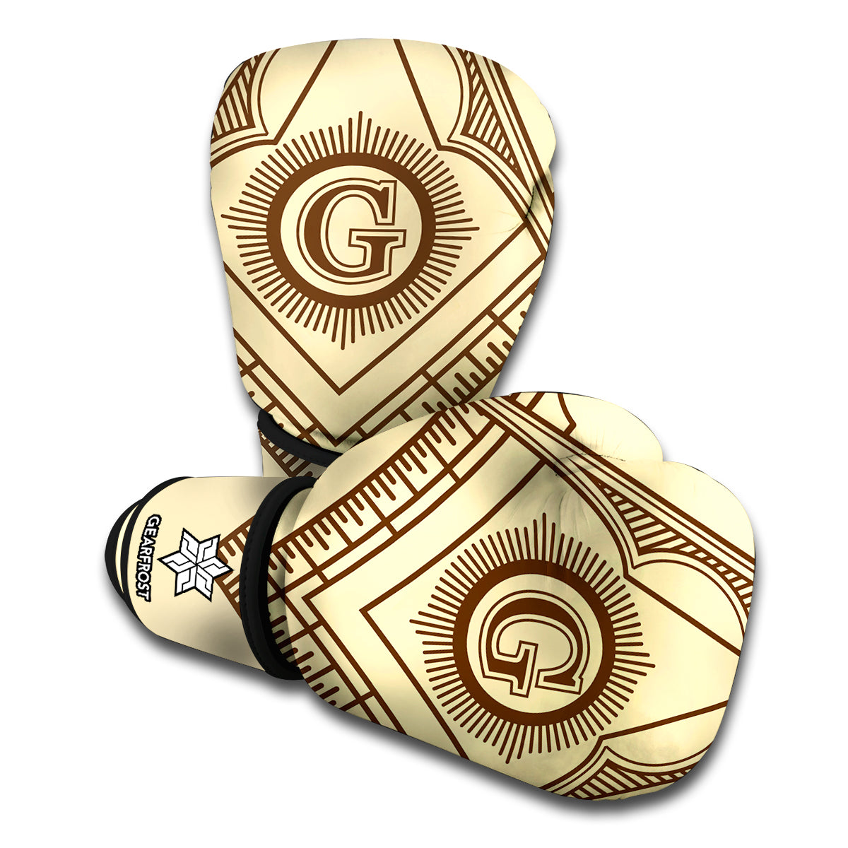 Freemasonry Symbol Print Boxing Gloves