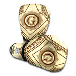 Freemasonry Symbol Print Boxing Gloves
