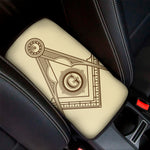 Freemasonry Symbol Print Car Center Console Cover