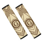 Freemasonry Symbol Print Car Seat Belt Covers