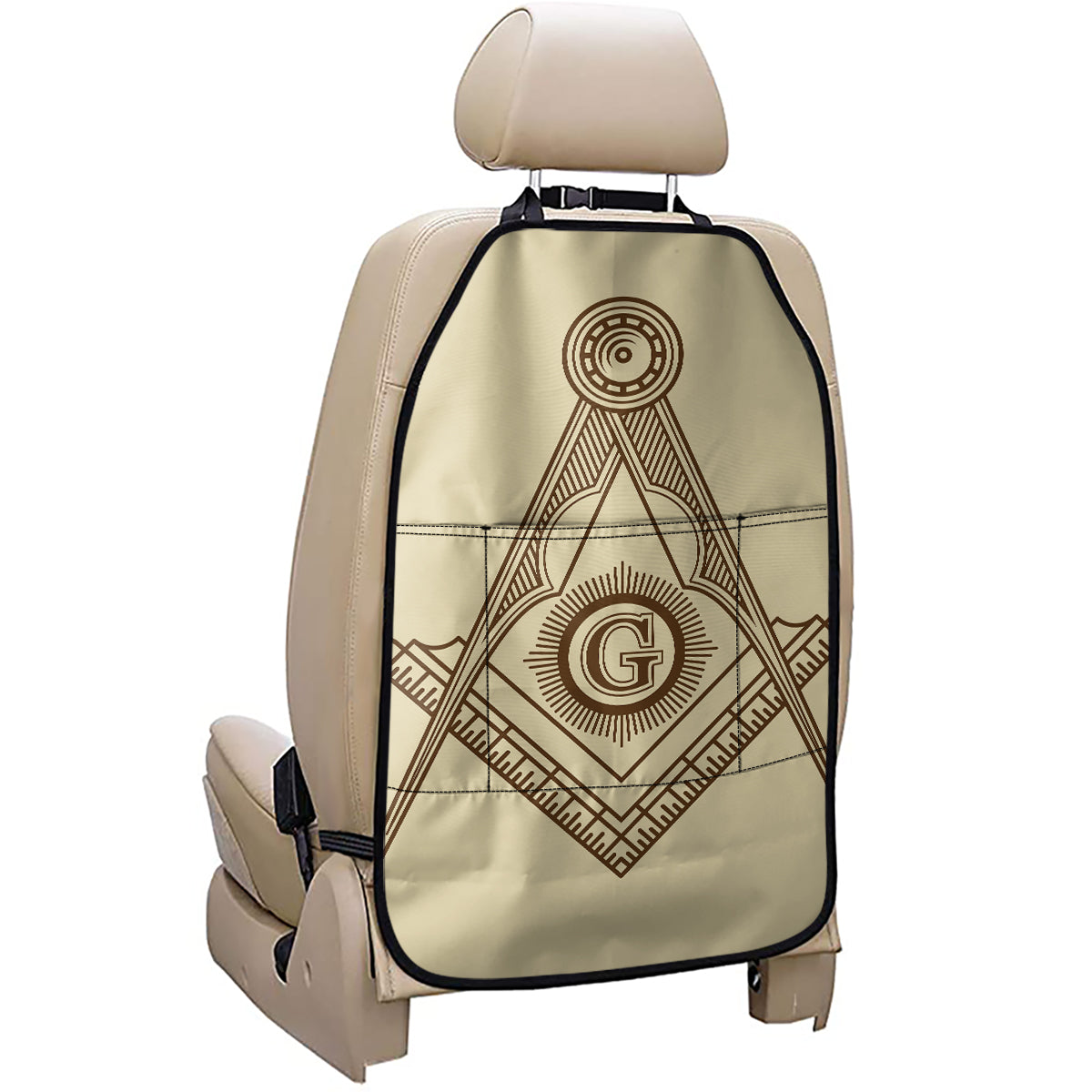 Freemasonry Symbol Print Car Seat Organizers