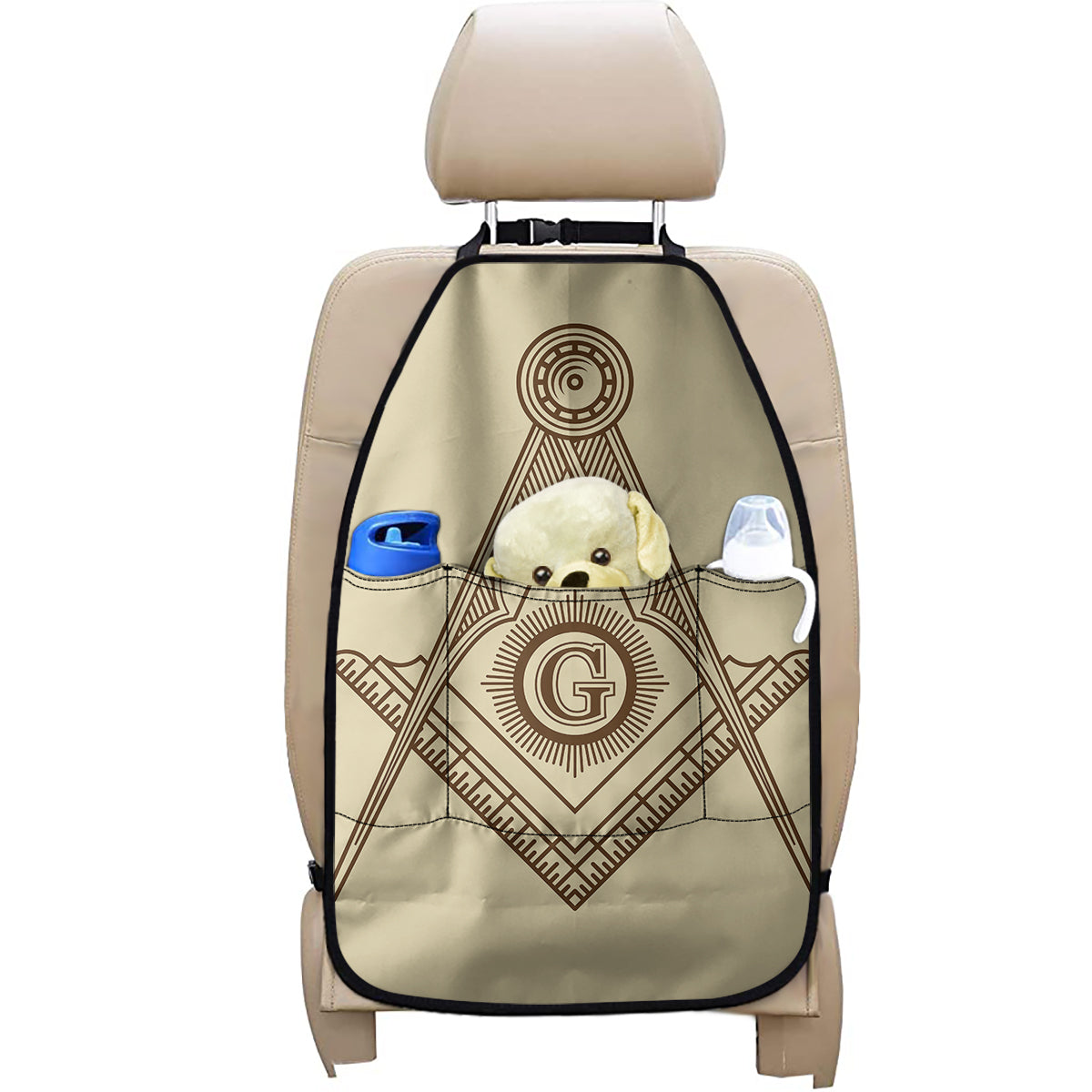 Freemasonry Symbol Print Car Seat Organizers