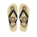 Freemasonry Symbol Print Flip Flops